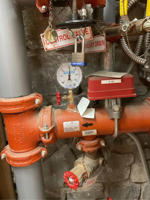 We just completed 5-year gauge replacements and sprinkler head removals at an educational facility. The sprinkler heads, which were over 20 years old, were pulled and replaced so they can be sent out for required testing in compliance with NFPA 25 standards.