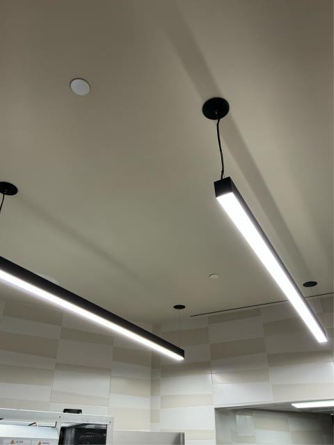 We recently completed adjustments to multiple fire sprinkler heads to accommodate a new ceiling height. This upgrade ensures the system remains code compliant while allowing this busy business to continue operations with minimal downtime.