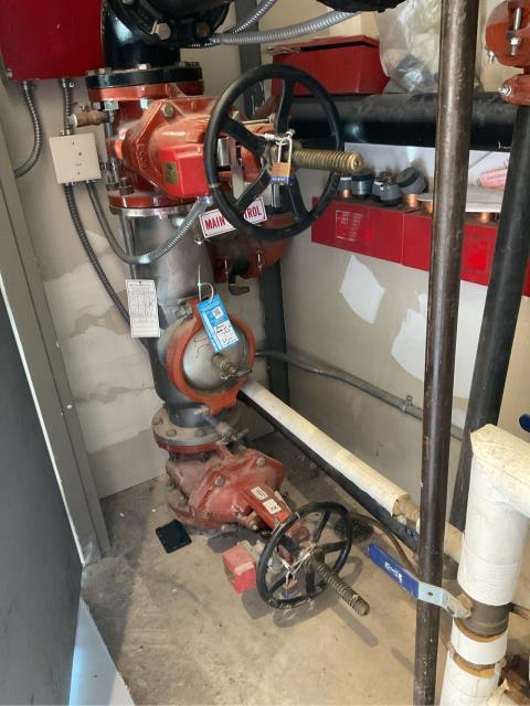 We just performed a semi-annual NFPA inspection on two wet fire sprinkler systems. We verified all components operate correctly and comply with fire safety codes. Staying on top of regular inspections ensures your fire suppression system is ready to respond when needed most.
