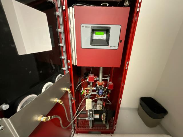 Our team just completed a quarterly NFPA inspection of two pre-action fire sprinkler systems. Regular inspections help ensure these specialized systems operate properly and stay compliant with fire protection codes.