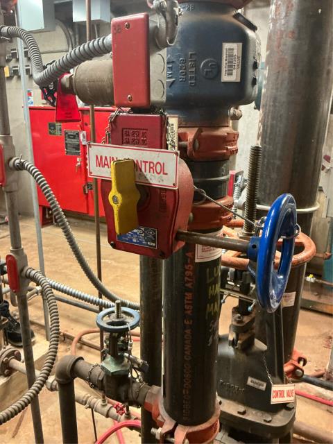 Just wrapped up a semi-annual NFPA inspection on a wet fire sprinkler system with multiple sectional control valves. We checked all system components for proper operation, verified valve positions, and inspected gauges and alarms for accuracy. Everything tested within code requirements, and the system is ready to protect the building if needed.