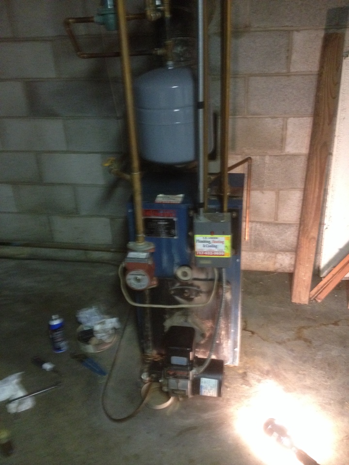 Clean and tune a oil boiler