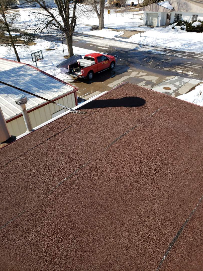 La Crosse, KS - With the winter storms come little leaks. Give us a call today to get you in the dry. This roof system will be good to go in no time! #Roofmasters La Crosse, KS - With the winter storms come little leaks. Give us a call today to get you in the dry. This roof system will be good to go in no time! #Roofmasters