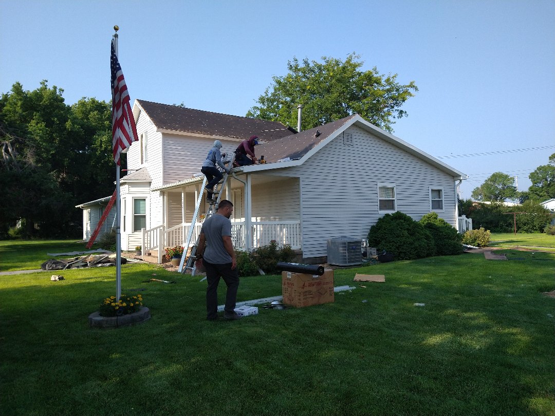 Long Island, KS - Our crew are installing a new Malarkey roof in this house today. Give us a call for a free estimate. We've got you covered! Long Island, KS - Our crew are installing a new Malarkey roof in this house today. Give us a call for a free estimate. We've got you covered!