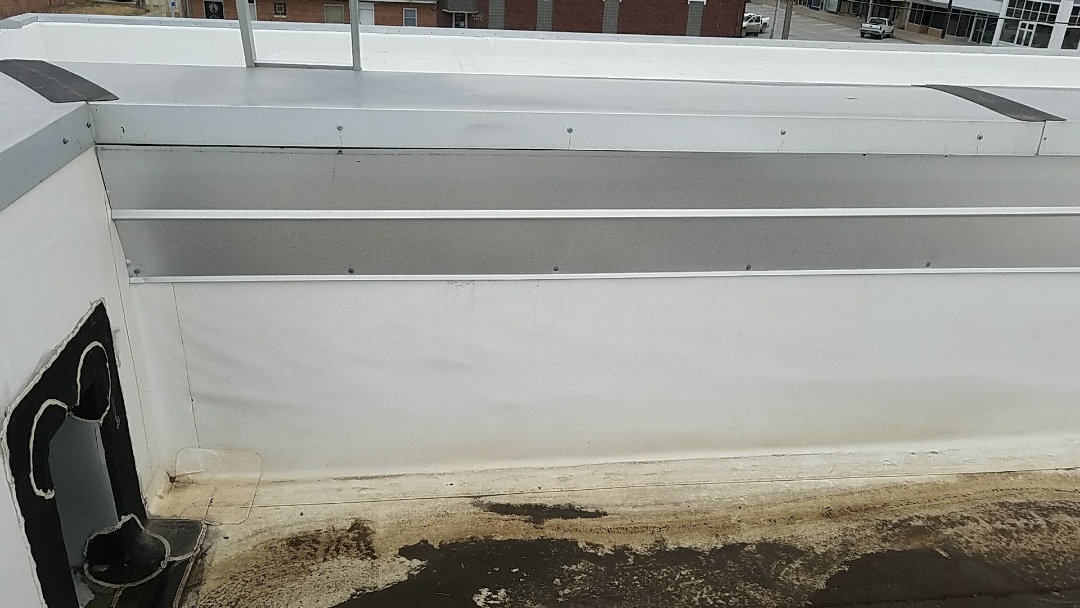 Plainville, KS - Sometimes when chasing a roof leak you need to look in all places to find the source of moisture. Can you find the area of concern? Roofmasters will is always here before and after the storm. Plainville, KS - Sometimes when chasing a roof leak you need to look in all places to find the source of moisture. Can you find the area of concern? Roofmasters will is always here before and after the storm.