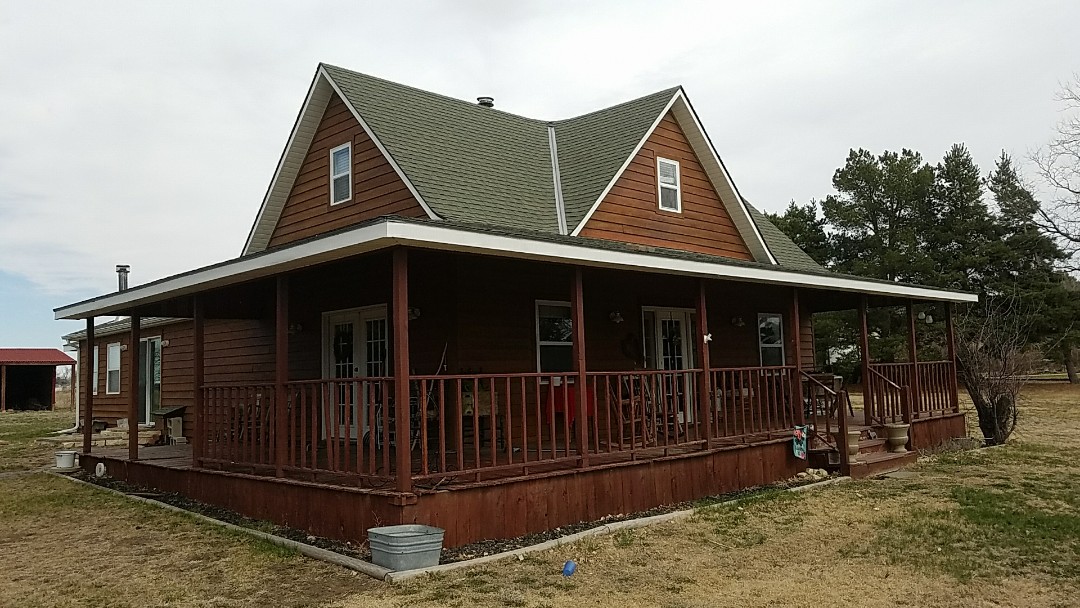 Plainville, KS - A 26 gauge metal roofing system by RM Custom metals would look amazing on this rustic home. What do you think? #Roofmasters #Roofing Plainville, KS - A 26 gauge metal roofing system by RM Custom metals would look amazing on this rustic home. What do you think? #Roofmasters #Roofing