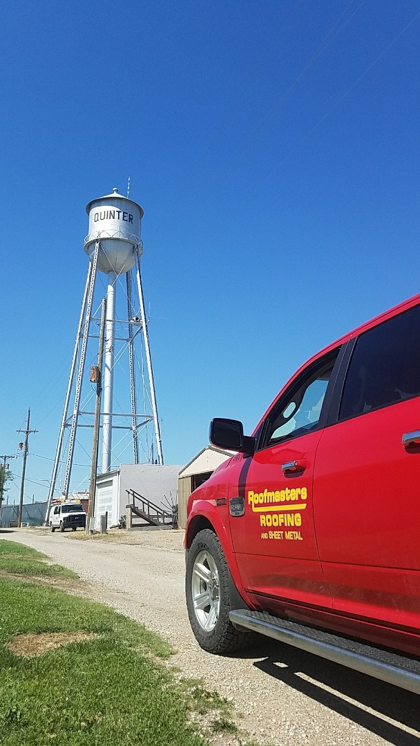 Quinter, KS - Spending the day in Quinter surveying roof from the recent hail storms that came through this beautiful community. Quinter, KS - Spending the day in Quinter surveying roof from the recent hail storms that came through this beautiful community.