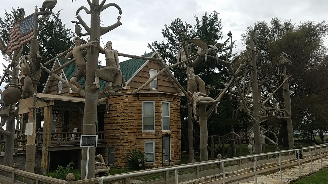 Lucas, KS - Whether it's a traditional house or a unique, historical house like this count on Roofmasters to get the job done. It was an honor to be able to give one of the 8 wonders of Kansas a new roof. Lucas, KS - Whether it's a traditional house or a unique, historical house like this count on Roofmasters to get the job done. It was an honor to be able to give one of the 8 wonders of Kansas a new roof.