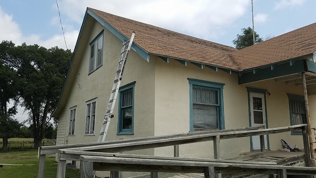 Penokee, KS - This house is a perfect fit for either a new Malarkey roofing system or 26 AgLoc Metal panel roof. Roofmasters has you covered! Penokee, KS - This house is a perfect fit for either a new Malarkey roofing system or 26 AgLoc Metal panel roof. Roofmasters has you covered!