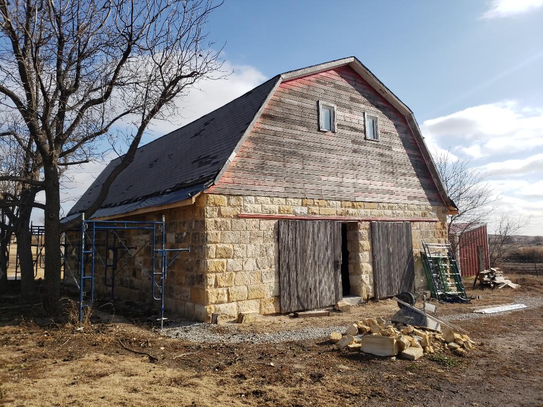 Ellis, KS - Count on Roofmasters to walk you through the entire process of getting a new roof. This century old barn is will look great with a 26 gauge metal roofing system. Ellis, KS - Count on Roofmasters to walk you through the entire process of getting a new roof. This century old barn is will look great with a 26 gauge metal roofing system.
