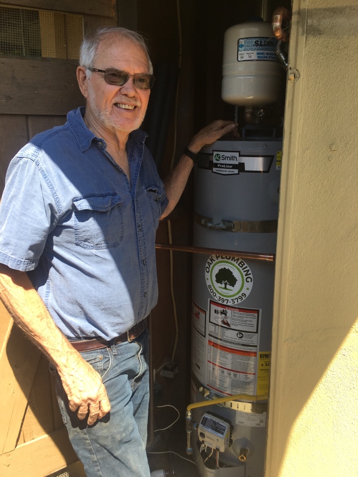 Davis, CA - Replaced 50gal gas water heater Davis, CA - Replaced 50gal gas water heater