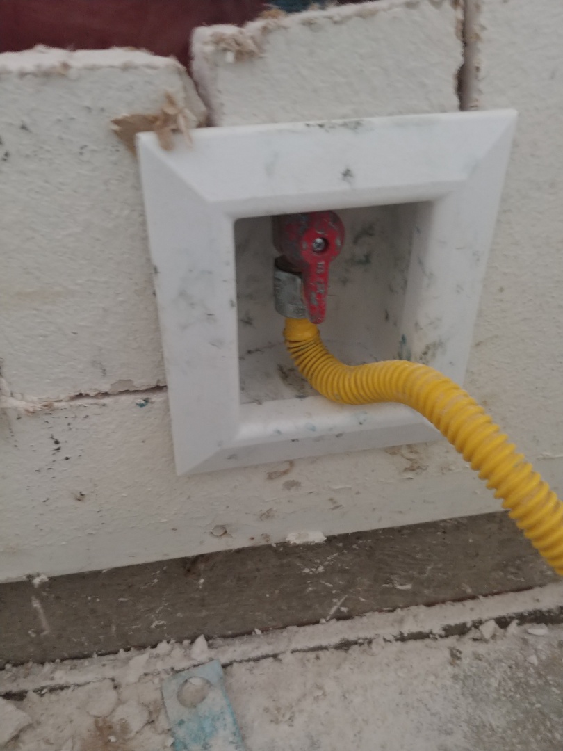 Benicia, CA - Laundry box install w valve Benicia, CA - Laundry box install w valve