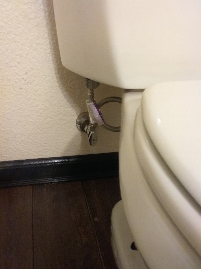 Vacaville, CA - A mystery water leak in the garage, oak plumbing found to be from the toilet supply in the bathroom on the other side of the wall Vacaville, CA - A mystery water leak in the garage, oak plumbing found to be from the toilet supply in the bathroom on the other side of the wall