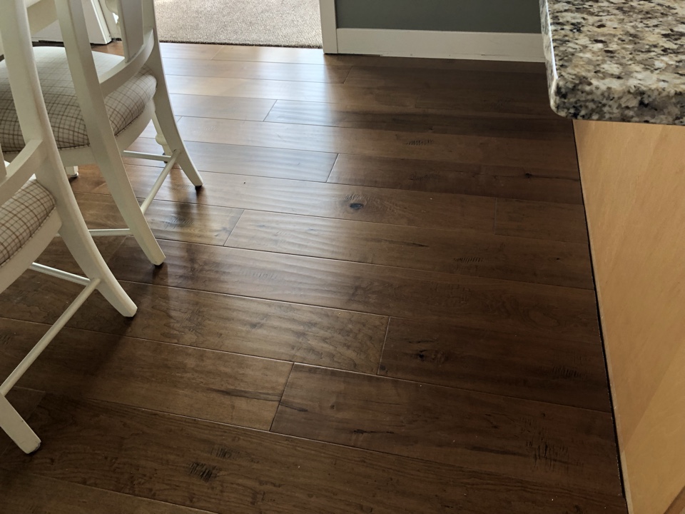 Georgetown Township, MI - Wood floor replacement. Broken dishwasher line. Finishing floor and trim work. Georgetown Township, MI - Wood floor replacement. Broken dishwasher line. Finishing floor and trim work.