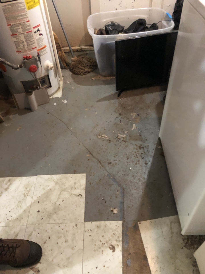 Wyoming, MI - Drain pipe in basement utility back up through the drain. Category 3 water which is sewage on the concrete floor. Sewage removal and disinfectant will need to be complete. Customer is seeking a quote. No other damage from sewage overflow just to the utility room is affected Wyoming, MI - Drain pipe in basement utility back up through the drain. Category 3 water which is sewage on the concrete floor. Sewage removal and disinfectant will need to be complete. Customer is seeking a quote. No other damage from sewage overflow just to the utility room is affected