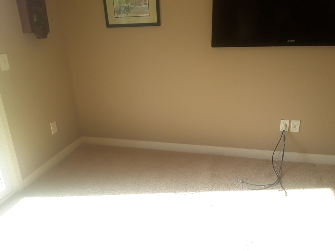 Grandville, MI - Installed new baseboard trim. Prior to the install I put two coats of paint on the trim. After, I caulked, filled and touched up the paint. Grandville, MI - Installed new baseboard trim. Prior to the install I put two coats of paint on the trim. After, I caulked, filled and touched up the paint.