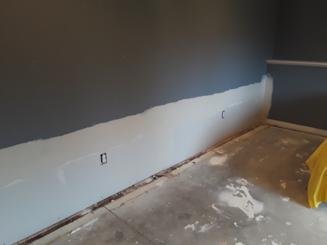 Allendale Charter Township, MI - I've installed the drywall and applied 1 coat of mud. Allendale Charter Township, MI - I've installed the drywall and applied 1 coat of mud.