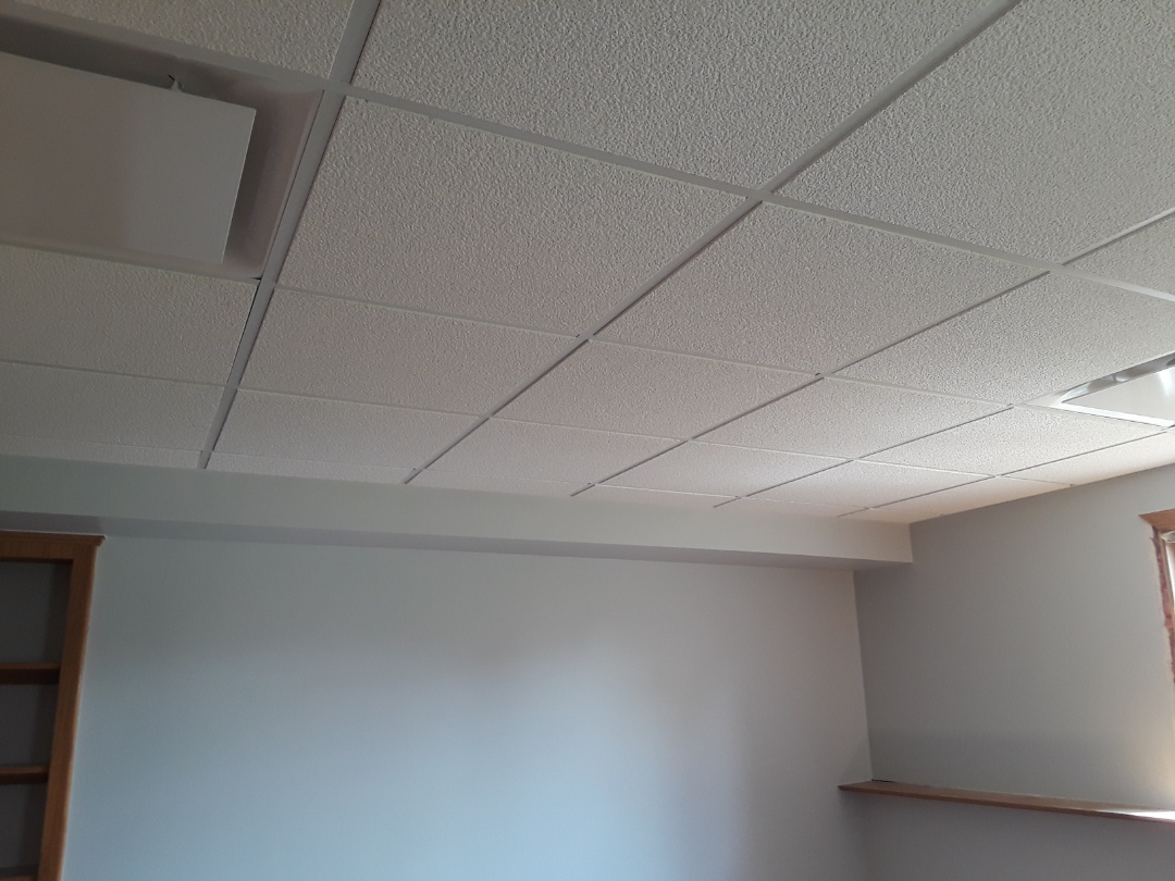 Georgetown Township, MI - Making progress. I finished the painting, can lights, ( our of the picture ) drop ceiling and installed the floor Georgetown Township, MI - Making progress. I finished the painting, can lights, ( our of the picture ) drop ceiling and installed the floor