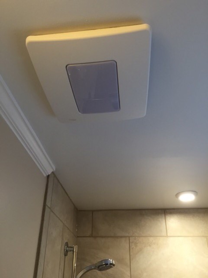 Wyoming, MI - Customer add on for install of bathroom exhaust fan. Action Restoration installed the exhaust fan and customer is really happy with the look. Wyoming, MI - Customer add on for install of bathroom exhaust fan. Action Restoration installed the exhaust fan and customer is really happy with the look.