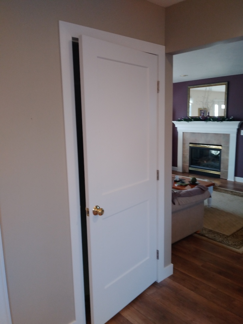 Coopersville, MI - Painted and installed new basement door Coopersville, MI - Painted and installed new basement door