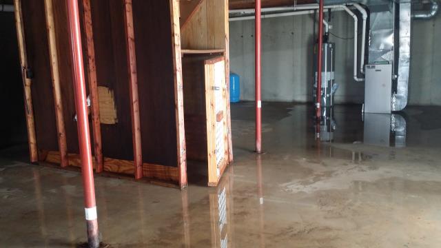 Grand Rapids, MI - Leaky basement. Need to bring in water equipment to clean it up. Grand Rapids, MI - Leaky basement. Need to bring in water equipment to clean it up.