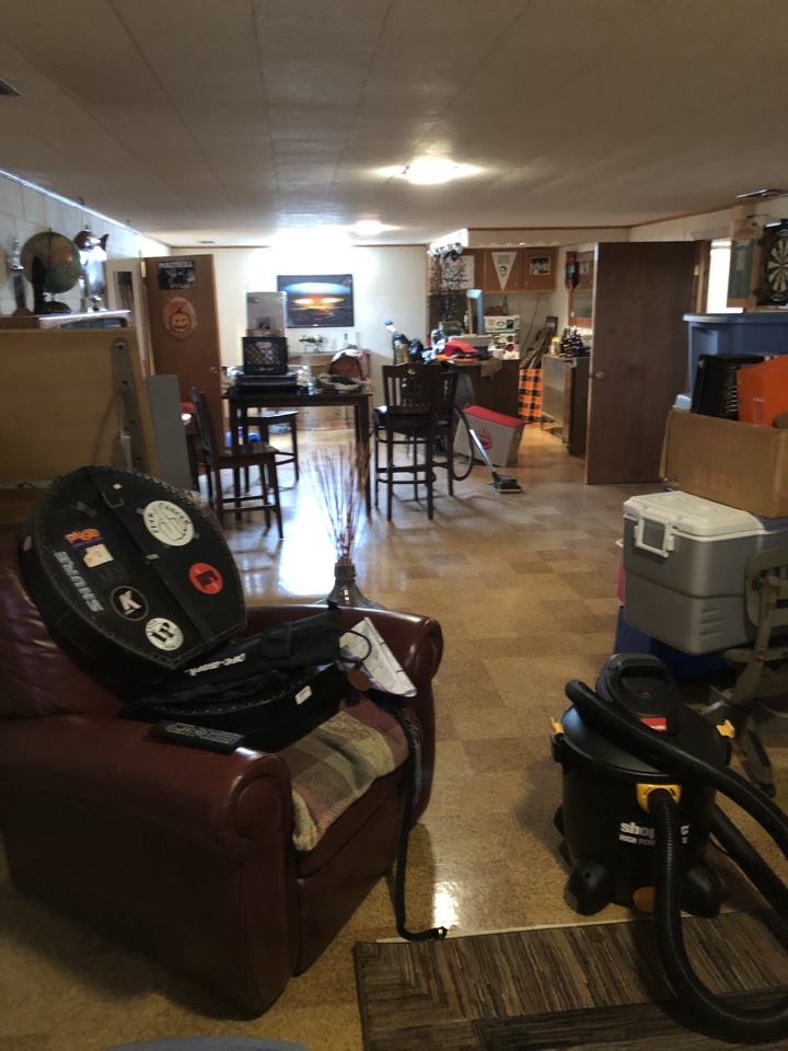 Wyoming, MI - Pipe broke in ceiling of basement. Water extraction. Content manipulation and dry out service. Set up drying equipment Wyoming, MI - Pipe broke in ceiling of basement. Water extraction. Content manipulation and dry out service. Set up drying equipment