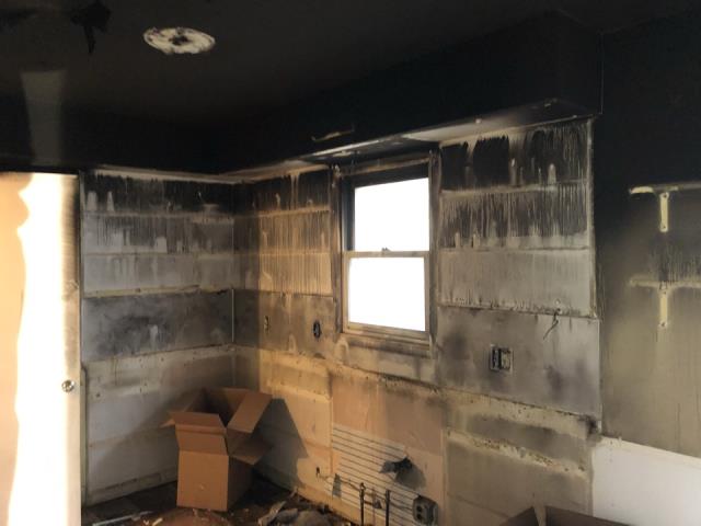 Grand Rapids, MI - Basement fire damage. Grand Rapids, MI - Basement fire damage.