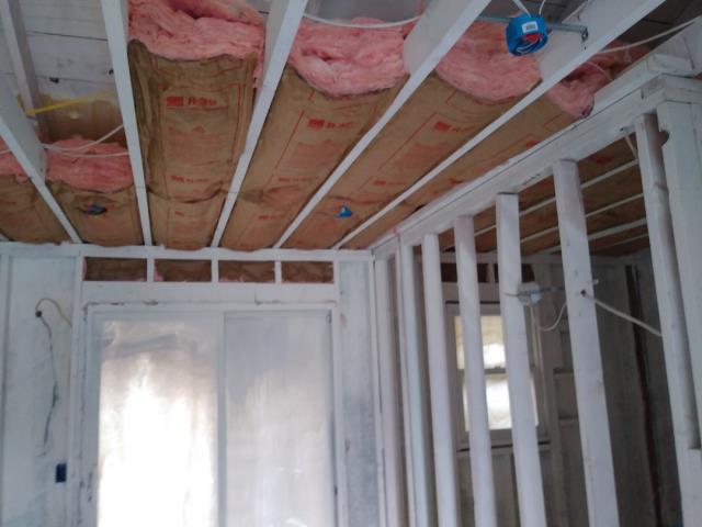 Grand Rapids, MI - Repairing some insulation, as well as a broken joist. Grand Rapids, MI - Repairing some insulation, as well as a broken joist.