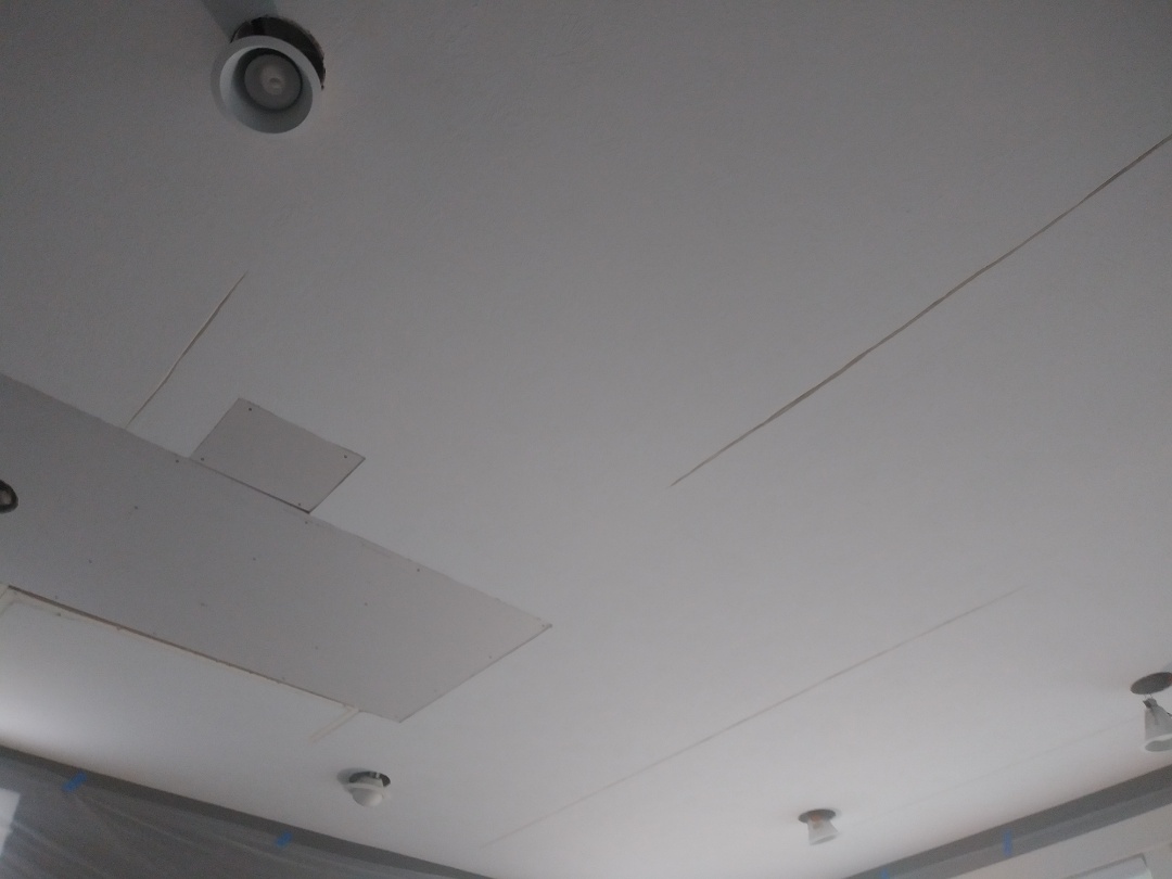 Grand Rapids, MI - Removed and replaced water damaged drywall and reamed out popped seams Grand Rapids, MI - Removed and replaced water damaged drywall and reamed out popped seams