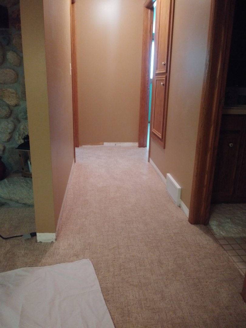 Hudsonville, MI - Preparing to install new baseboards. Hudsonville, MI - Preparing to install new baseboards.