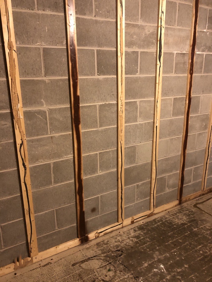 Muskegon, MI - Water damage dryout completed. Walls prepped for new paneling and carpet. Muskegon, MI - Water damage dryout completed. Walls prepped for new paneling and carpet.