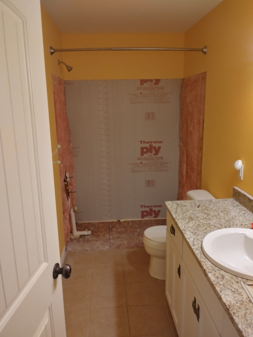Grand Rapids, MI - The fiberglass tub unit has been removed. I call it surgical demolition. It's clean, neat, causes no damage and is safe. Grand Rapids, MI - The fiberglass tub unit has been removed. I call it surgical demolition. It's clean, neat, causes no damage and is safe.