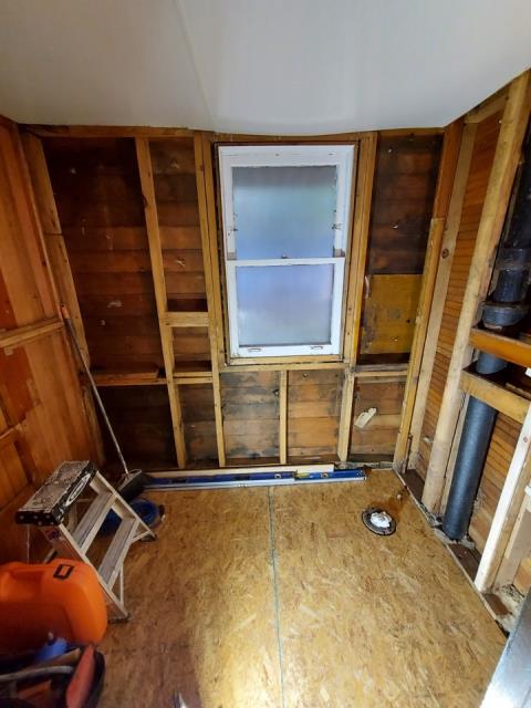 Grand Rapids, MI - Water damage restoration started. Replaced the subfloor. Grand Rapids, MI - Water damage restoration started. Replaced the subfloor.