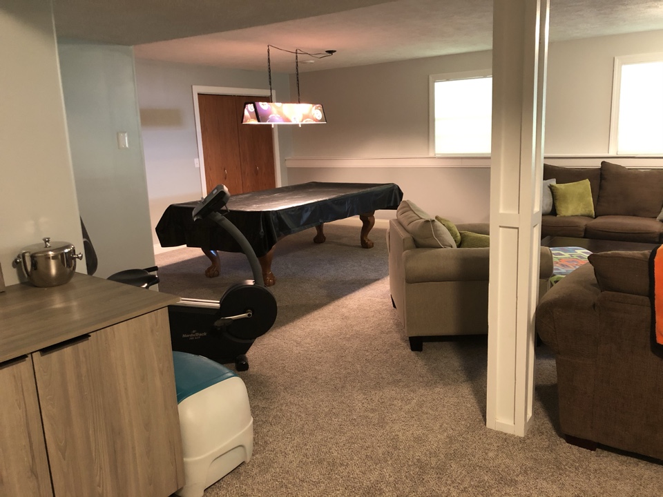 Wayland, MI - Final walk through on water damage restoration job. Job is completed. New carpet and trim work Wayland, MI - Final walk through on water damage restoration job. Job is completed. New carpet and trim work