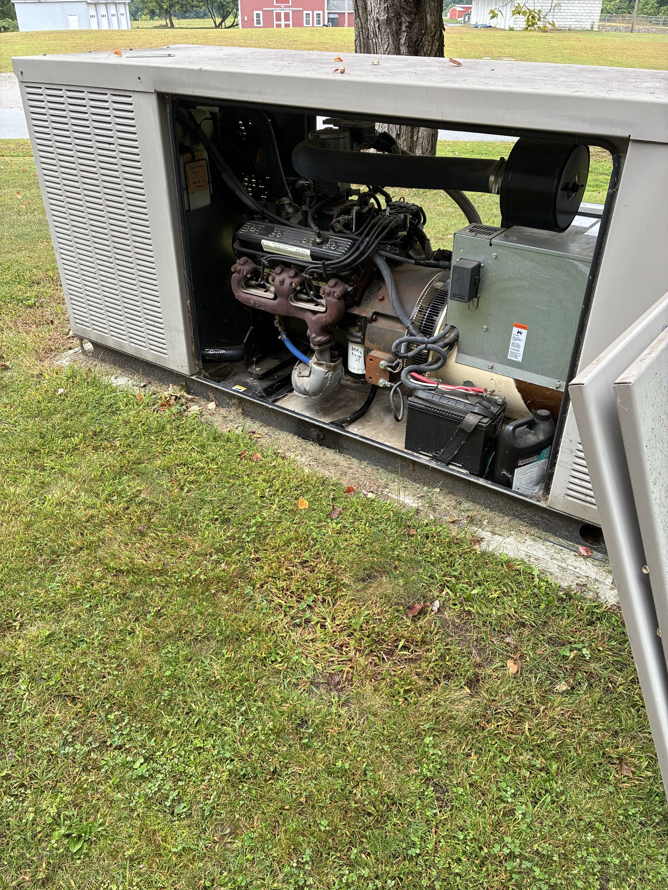 Minor preventive maintenance on a Kohler 48Kw generator with in the field training on Commercial equipment 