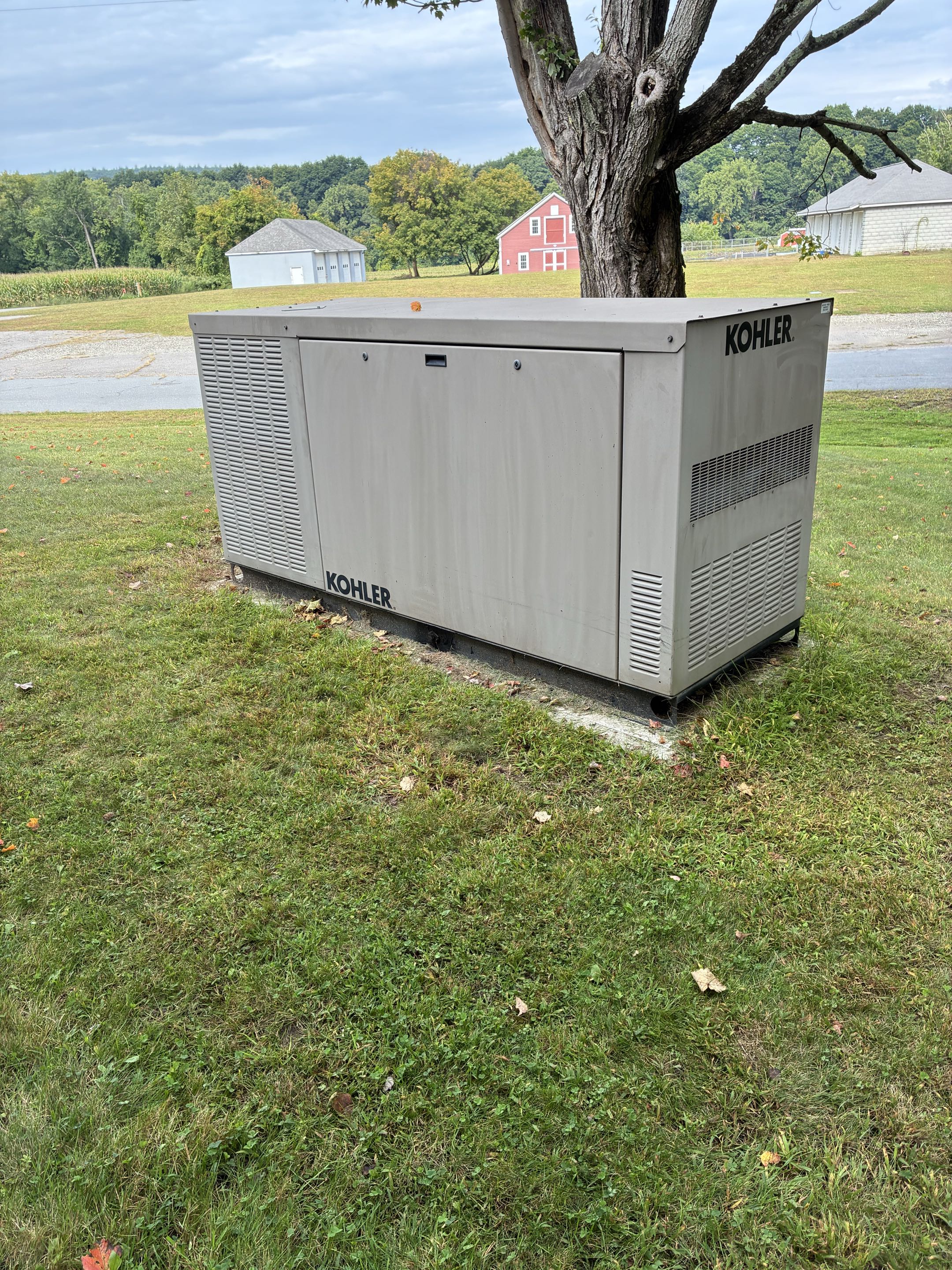 Minor preventive maintenance on a Kohler 48Kw generator with in the field training on Commercial equipment 