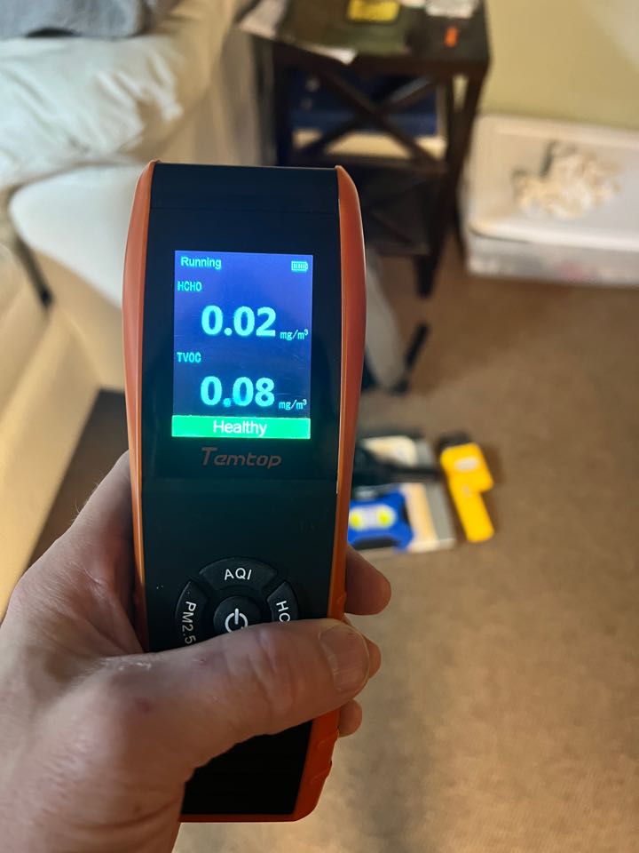 Customer asked us to inspect a basement that was converted in to a man cave. Customer noticed a mold smell and high humidity in the space. After inspecting the room we found that the masonry walls had not been sealed before converting the space. Recommending a masonry sealer and placing a permanent installation of a dehumidifier going forward.