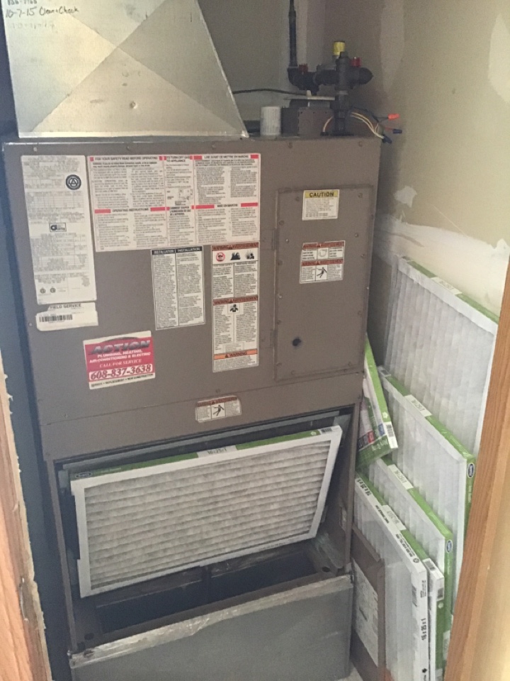 Furnace maintenance. 