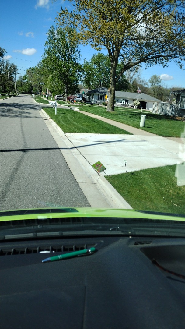 applying crabgrass control 