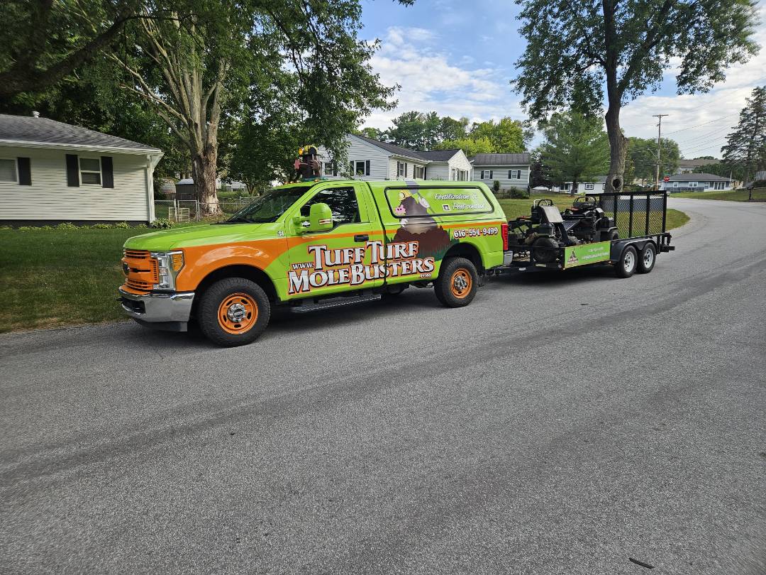 I'm doing some lawn aerations today.