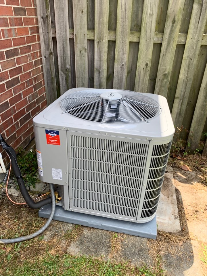 Installed new Carrier heat pump. 