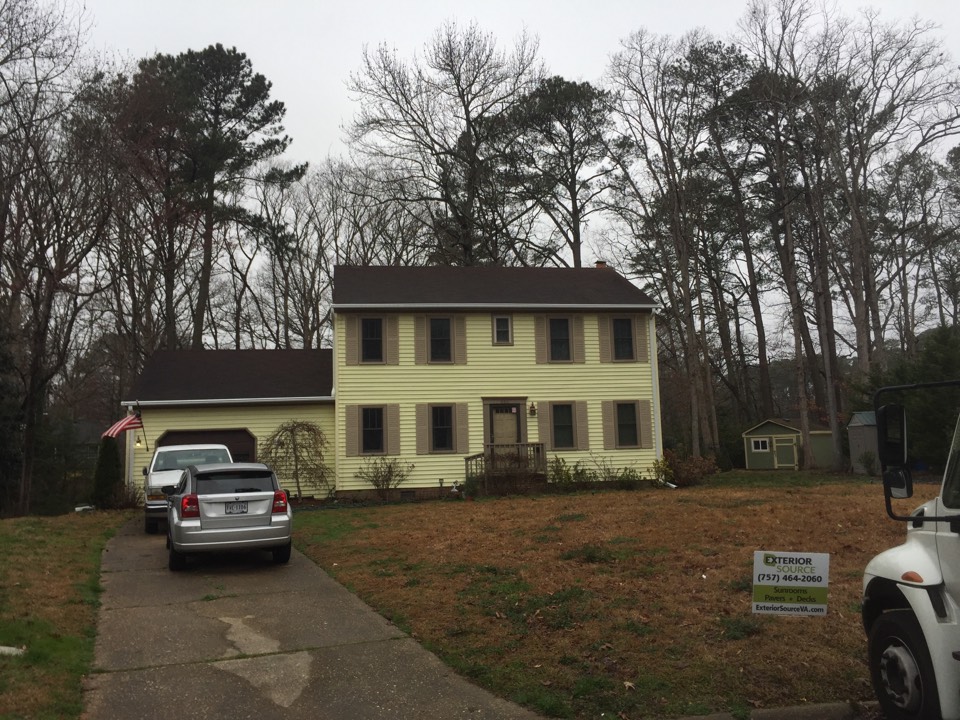 Virginia Beach, VA - Installed new LeafGuard gutters. Virginia Beach, VA - Installed new LeafGuard gutters.
