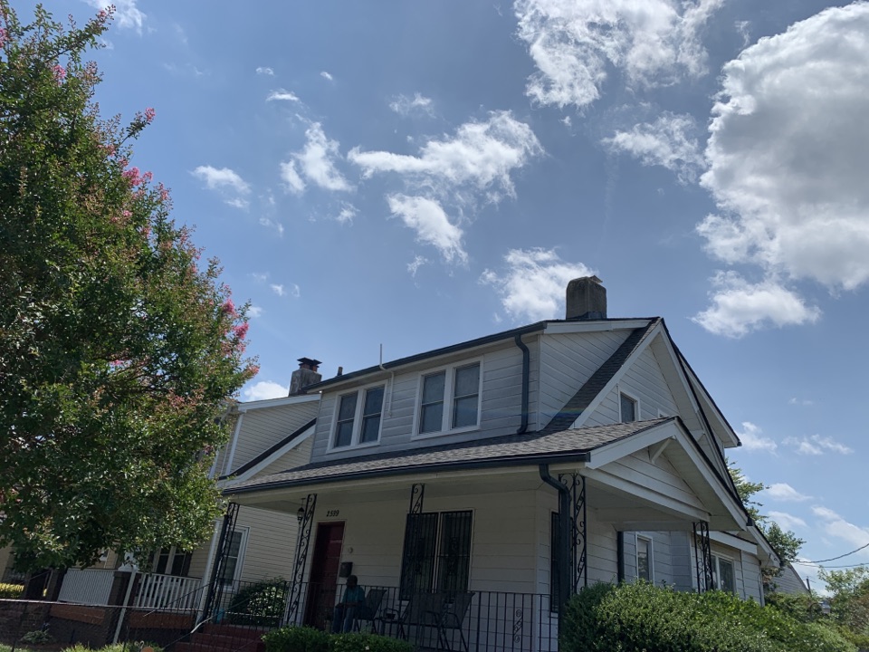 Norfolk, VA - Installed new LeafGuard gutters and GAF Timberline HD Williamsburg Slate Gray roof. Norfolk, VA - Installed new LeafGuard gutters and GAF Timberline HD Williamsburg Slate Gray roof.