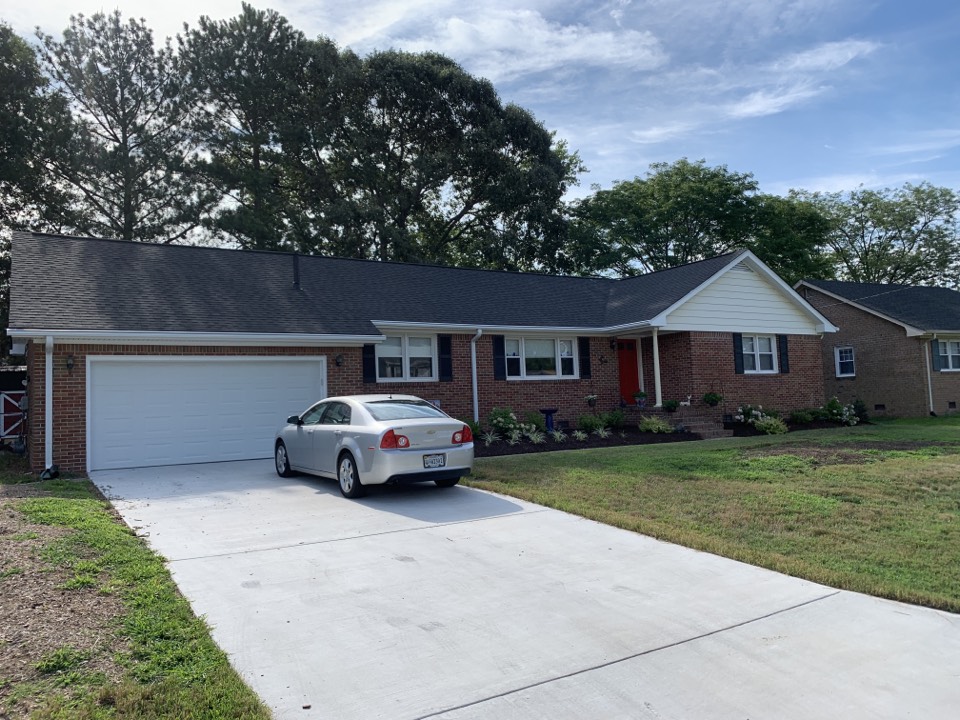 Virginia Beach, VA - Installed new LeafGuard gutters and aluminum PVC trim wrap. Virginia Beach, VA - Installed new LeafGuard gutters and aluminum PVC trim wrap.