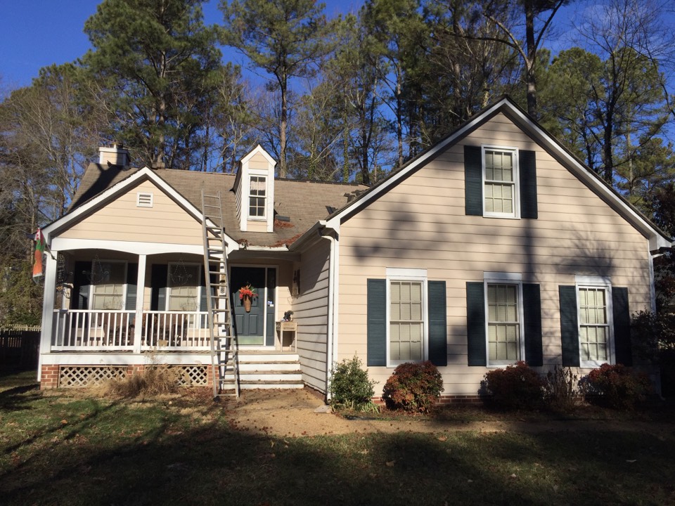 Chesterfield, VA - Cold start to this GAF TimberlineHD charcoal roof! Chesterfield, VA - Cold start to this GAF TimberlineHD charcoal roof!