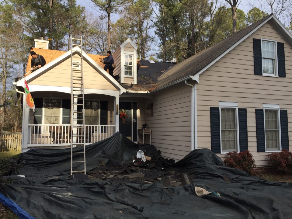 Chesterfield, VA - Finishing up this GAF roof today Chesterfield, VA - Finishing up this GAF roof today