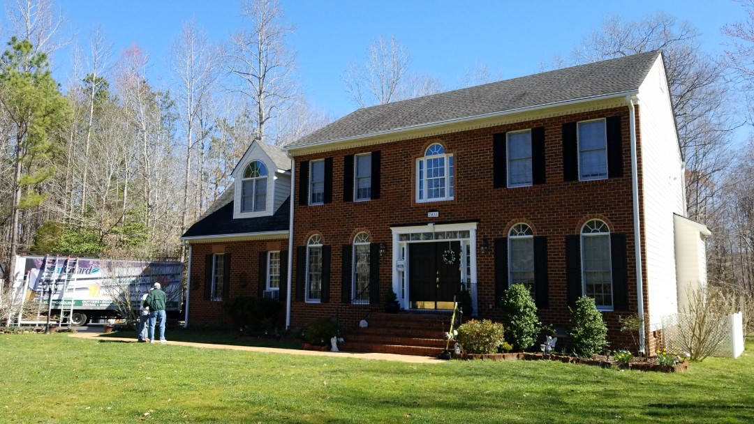 Quinton, VA - New Leafguard gutters in Quinton Va. Quinton, VA - New Leafguard gutters in Quinton Va.