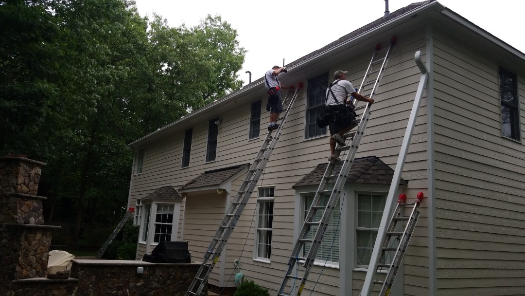 Glen Allen, VA - Installing new LeafGuard Gutters in Glen Allen Glen Allen, VA - Installing new LeafGuard Gutters in Glen Allen