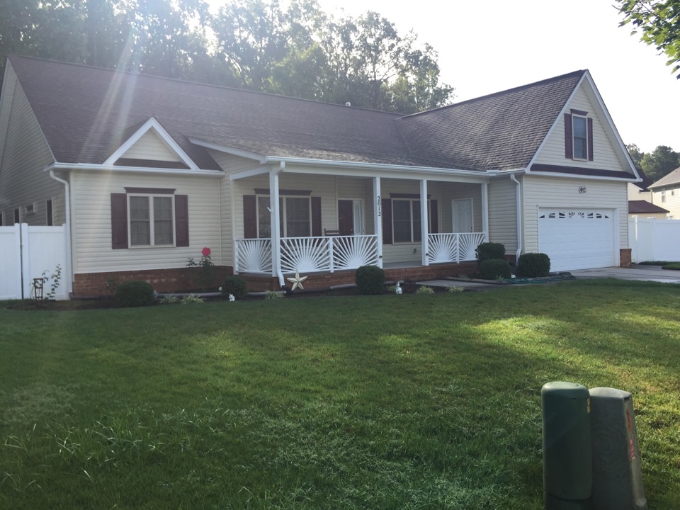Virginia Beach, VA - Installed the LeafGuard gutter system Virginia Beach, VA - Installed the LeafGuard gutter system