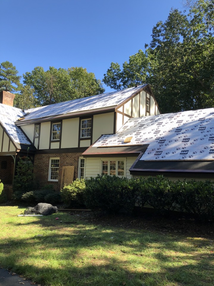 Chester, VA - GAF roofing system install. Chester, VA - GAF roofing system install.